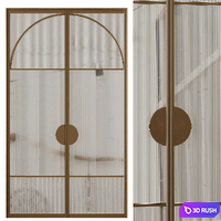 Entrance door set24 3D Model Vray, Corona