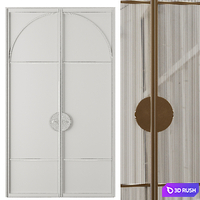 Entrance door set24 3D Model Vray, Corona