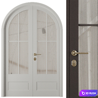 Entrance door set26 3D Model Vray, Corona