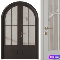 Entrance door set26 3D Model Vray, Corona