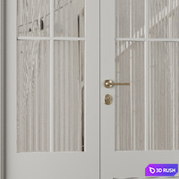 Entrance door set26 3D Model Vray, Corona