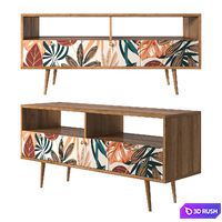 Console "Berber" with three drawers 3D Model Corona