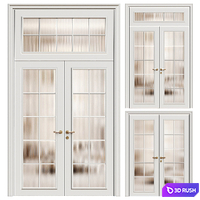 Paris Volhovec double door - interior door 231 3D Model Vray, Corona