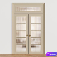 Paris Volhovec double door - interior door 231 3D Model Vray, Corona