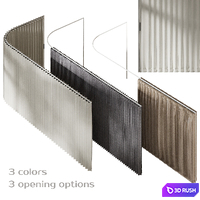 Dooor folding textile doors 3D Model Corona