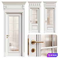 Antique volhovec classic door - interior door 234 3D Model Vray, Corona