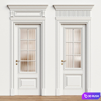 Antique volhovec classic door - interior door 234 3D Model Vray, Corona