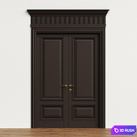 Antique volhovec double door - interior door 236 3D Model Vray, Corona