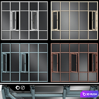 Stained glass aluminum windows