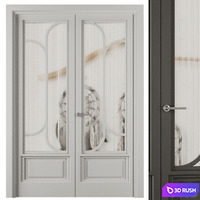 Entrance door set32 3D Model Vray, Corona