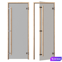 Sauna Door LÖYLY 3D Model Corona