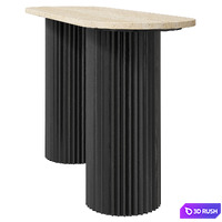 CFS Hampton fluted ribbed console 3D Model Vray, Corona