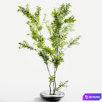 Branches in vases 58 3D Model Vray, Corona