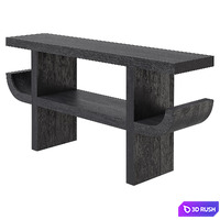 CB2  black acacia console Pagoda 3D Model Vray, Corona