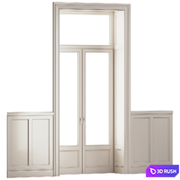 Classical Window/Door 3D Model Vray, Corona