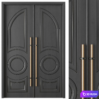 Entrance door set47 3D Model Vray, Corona