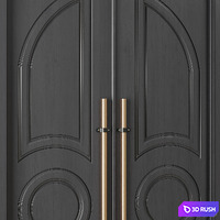 Entrance door set47 3D Model Vray, Corona