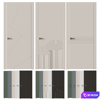 Interior doors LINEA 3D Model Vray, Corona