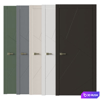 Interior doors LINEA 3D Model Vray, Corona