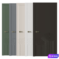 Interior doors LINEA 3D Model Vray, Corona