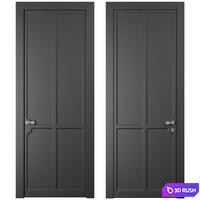 Interior door SOFTFORM with smooth coplanar platband "Volkhovets" 3D Model Corona