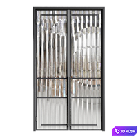 Glass Door 8 3D Model Corona