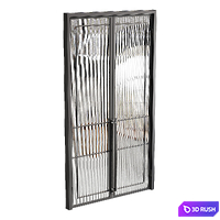 Glass Door 8 3D Model Corona