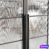 Glass Door 8 3D Model Corona