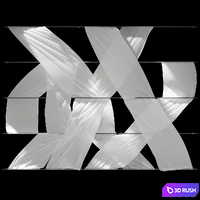 Ceiling Drapery - Second Light 3D Model Vray, Corona