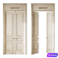 Old classic door 008 3D Model Vray