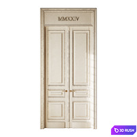 Old classic door 008 3D Model Vray