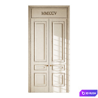 Old classic door 008 3D Model Vray
