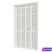 Shutters door 3D Model Corona