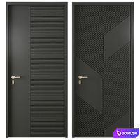 Entrance door set64 3D Model Vray, Corona