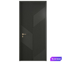 Entrance door set64 3D Model Vray, Corona