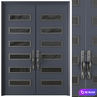 Entrance door set68 3D Model Vray, Corona