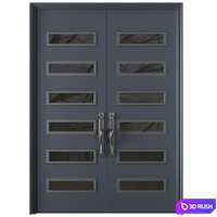 Entrance door set68 3D Model Vray, Corona