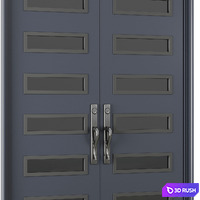 Entrance door set68 3D Model Vray, Corona