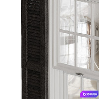 Louvered Shutters 3D Model Corona