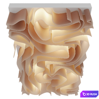 Decorative ceiling Wave ceiling 3D Model Corona