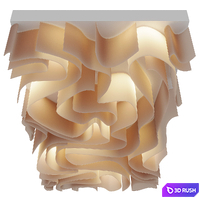 Decorative ceiling Wave ceiling 3D Model Corona