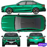 BMW M5 2025 3D Model Corona