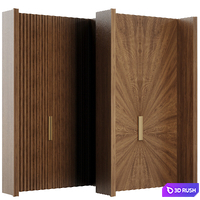 Entrance door set76 3D Model Vray, Corona