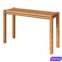 West Elm console Miles 3D Model Vray, Corona