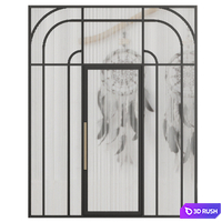 Entrance door set84 3D Model Vray, Corona
