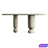 Ana Roque MOMA Console Table 3D Model Vray, Corona