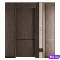 Modern Hotel Door 010 3D Model Vray, Corona