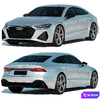 Audi RS7 Performance 3D Model Corona