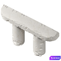 Console stone 1 3D Model Corona
