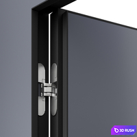 Entrance door and concealed door 3D Model Vray, Corona